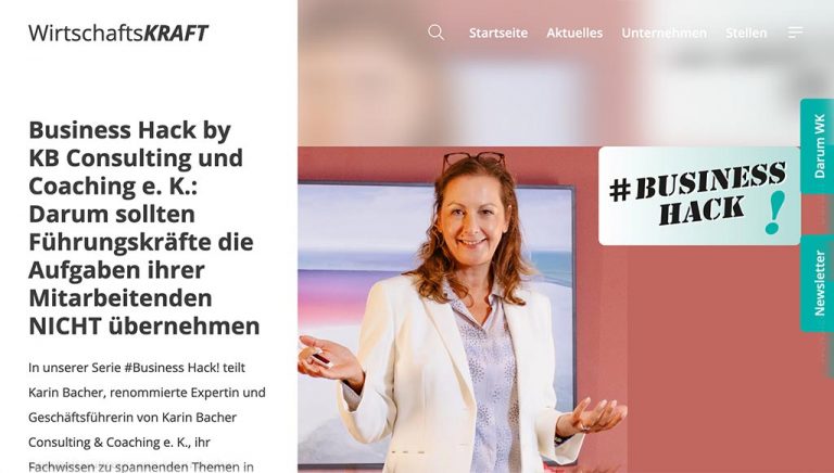 Presseveröffentlichung in WirtschftsKRAFT