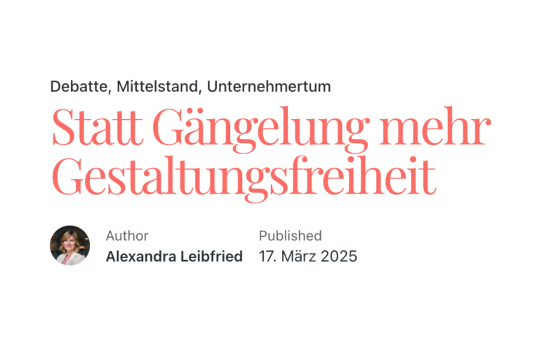 Blogbeitrag Alexandra Leibfried zum Business Meet-Up