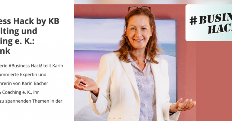 Business Hack von Karin Bacher zum Thema Flurfunk
