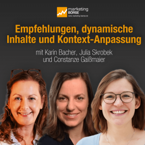 Marketing Talk zum Thema „Empfehlungen, dynamische Inhalte und Kontext-Anpassung".
