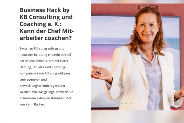Business Hack zum Thema „Kann der Chef Mitarbeiter coachen?"